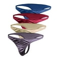 thumbnail image 1 of Men's Underwear Satin Silky Sexy Thong Small to Plus Sizes Multi-Pack, 1 of 5