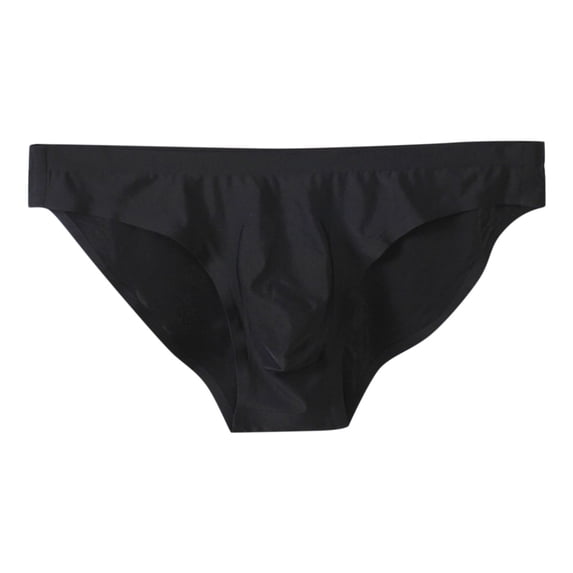 Men's Underwear for Everyday Comfort Solid Briefs with Relaxed Fit and for Men Black M