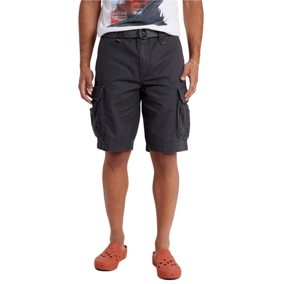 Men's Unionbay 11" Survivor Belted Cargo Shorts Color: Android Size: 38