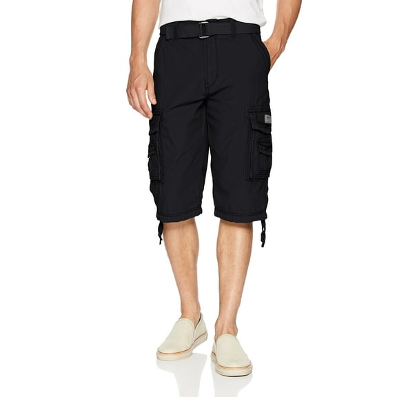 Mens Double Stack Cargo Belted Shorts 36