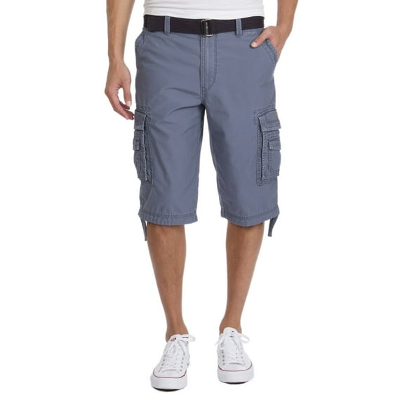 Men's Unionbay Cordova Messenger Belted Cargo Shorts Color: Cruiser Size: 38