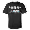 thumbnail image 1 of Men's Unisex Adult Baseball Player 2020 Bring My Game Back Short Sleeve T-shirt-Black-xxxl, 1 of 4