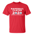thumbnail image 1 of Men's Unisex Adult Baseball Player 2020 Bring My Game Back Short Sleeve T-shirt-Red-medium, 1 of 4