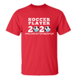 thumbnail image 1 of Men's Unisex Adult Soccer Player 2020 Bring My Game Back Short Sleeve T-shirt-Red-4xl, 1 of 4