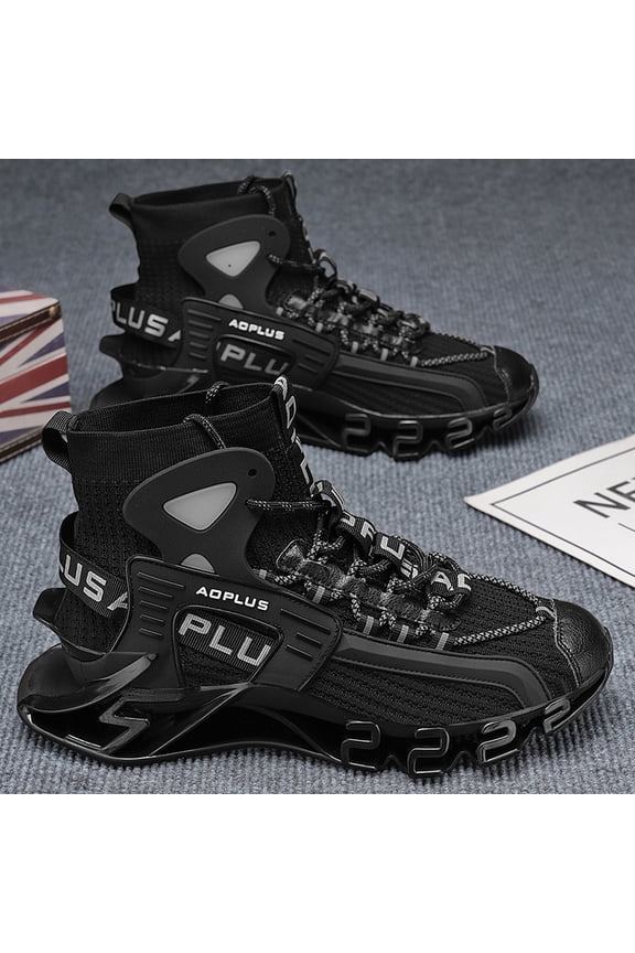 Men's & Unisex Blade-Style Low-Top Sneakers - All-Terrain Traction Tread Sports Shoes with Breathable Upper & Rubber Sole, No-Lace Closure Suitable for, Soccer, Beach