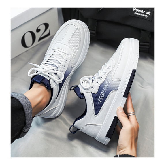 Men's & Unisex Breathable Mesh Sneakers - Lightweight Skate Shoes with Arch Support, Low-Top Cushioned Sole Suitable for Running, Gym, Skateboarding - Casual Sneakers