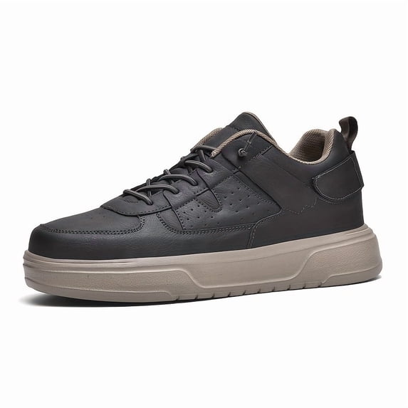 Men's & Unisex Chunky Platform Sneakers with Height - Low-Top Skate Shoes, Thick MD Sole for Outdoor, Casual Wear & Skateboarding - All-Season Comfortable Sneakers Suitable for Men &