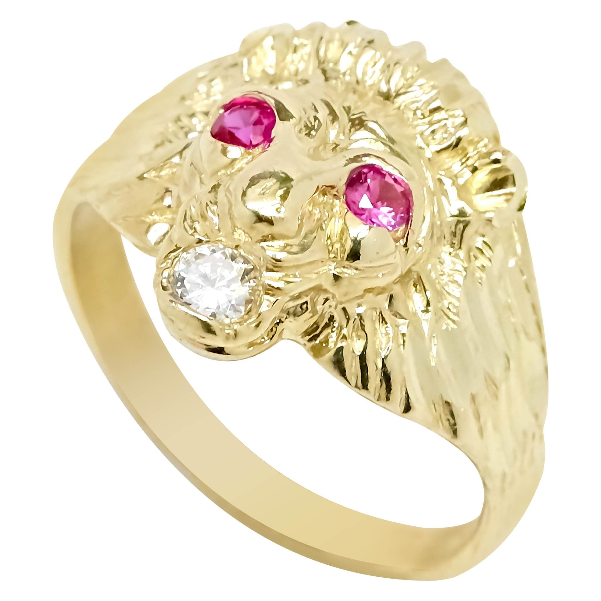 Lion Ring with Diamonds – Forever Jewellery Online