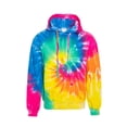 thumbnail image 1 of Men's Unisex Regular Fit Cotton Drawstring Kangaroo Pocket Pullover Tie Dye Print Hoodie Sweater, 1 of 1
