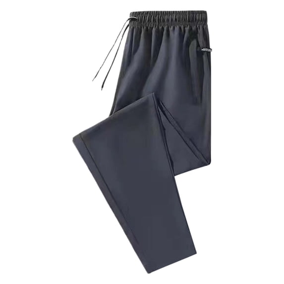 Men's Unisex Stretch Quick Drying Pants - Casual Elastic Waist Drawstring Trousers