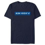 Men's United States Air Force Aim High Logo  Graphic Tee Navy Blue X Large