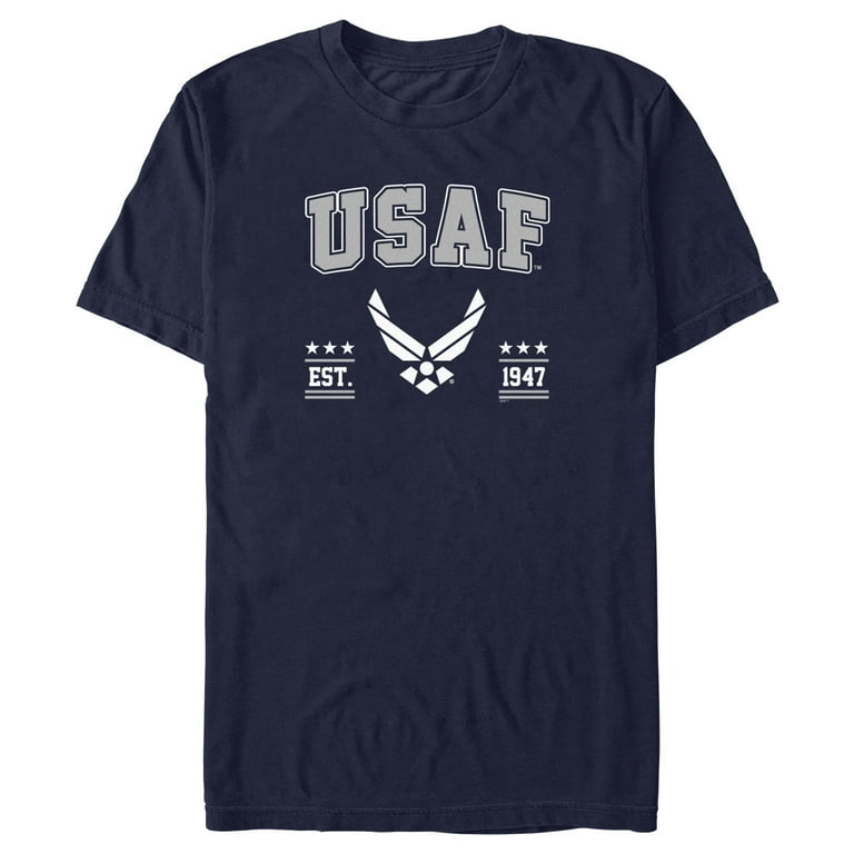 Men s United States Air Force Est. 1947 Logo T Shirt Navy Blue Medium