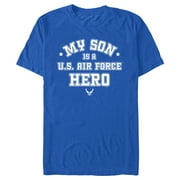 Men's United States Air Force My Son Is a Hero  Graphic Tee Royal Blue Large