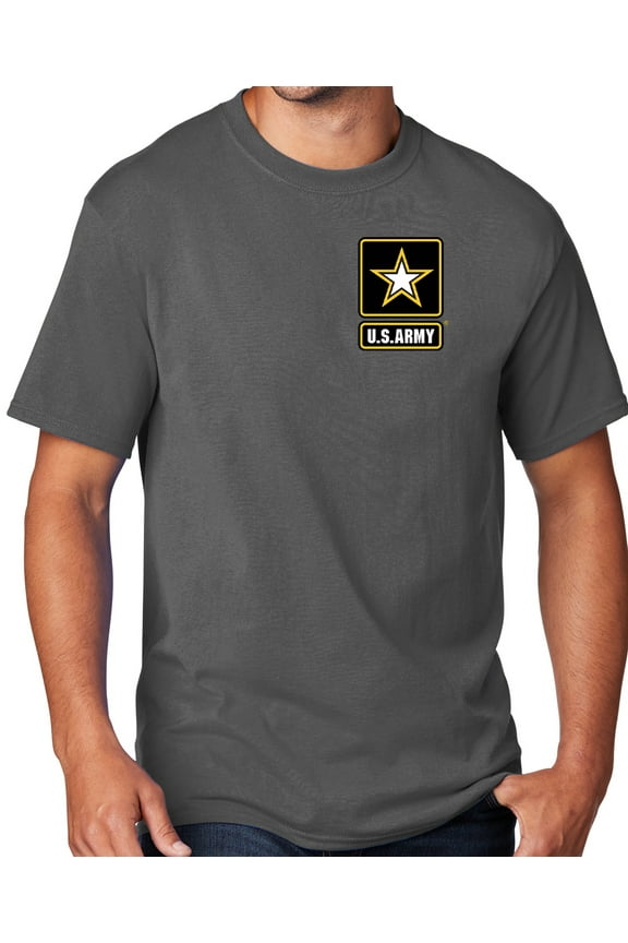 Men's United States Army T-shirt, 2XL Charcoal Gray