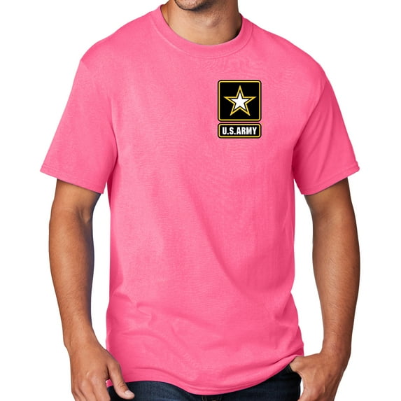 Men's United States Army T-shirt, 2XL Neon Pink - TALL