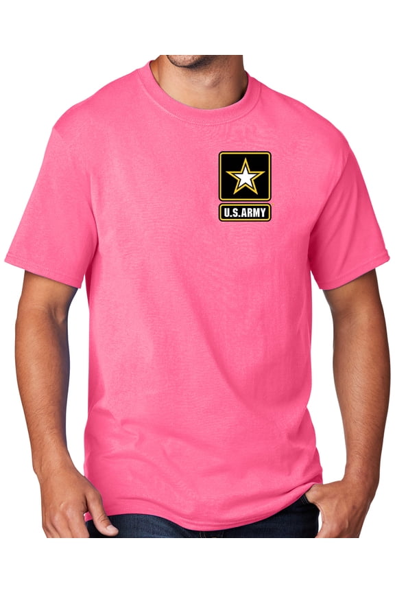 Men's United States Army T-shirt, 2XL Neon Pink