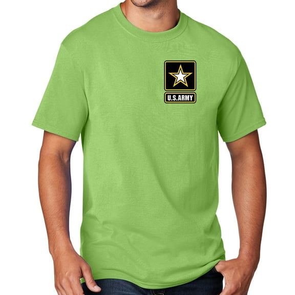 Men's United States Army T-shirt, 3XL Lime Green