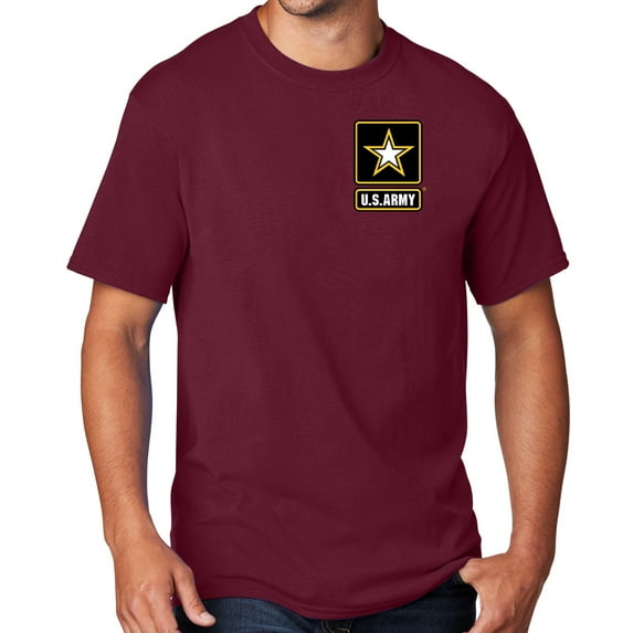 Men's United States Army T-shirt, 5XL Cardinal Red