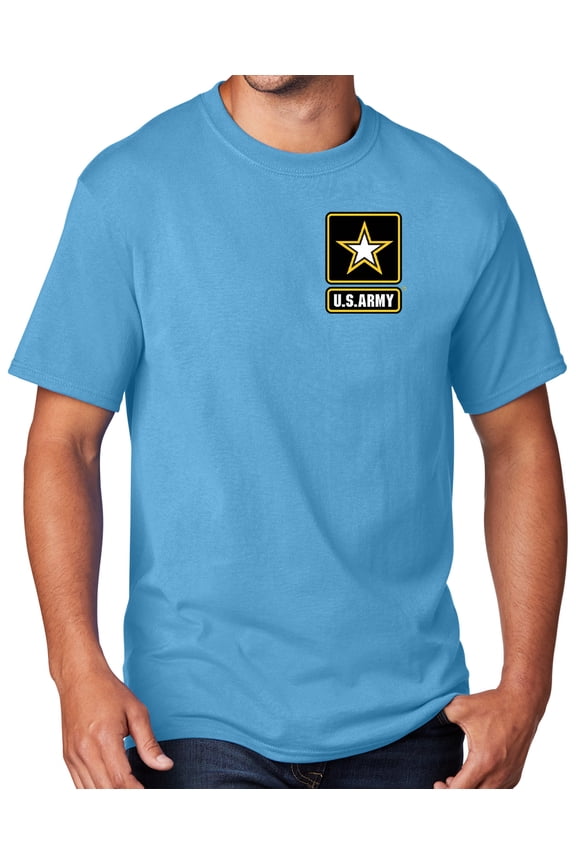 Men's United States Army T-shirt, Large Aqua Blue