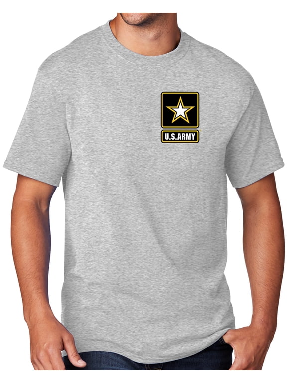Men's United States Army T-shirt, Large Ash Gray