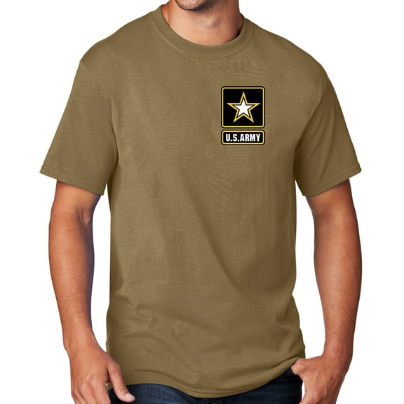 Men's United States Army T-shirt, Large Coyote Brown