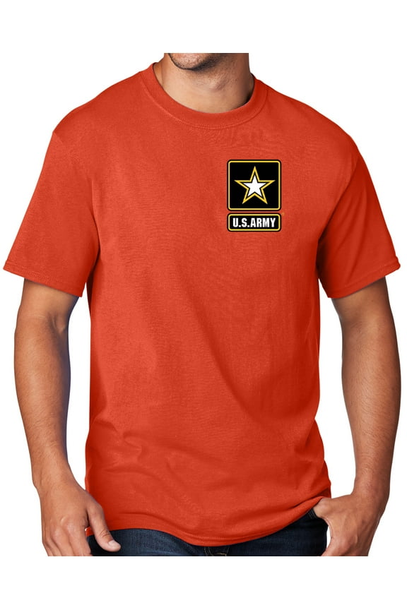 Men's United States Army T-shirt, XL Orange