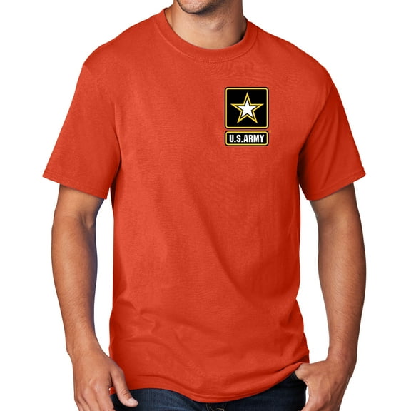 Men's United States Army T-shirt, XL Orange