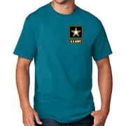 Men's United States Army T-shirt, XL Teal Blue