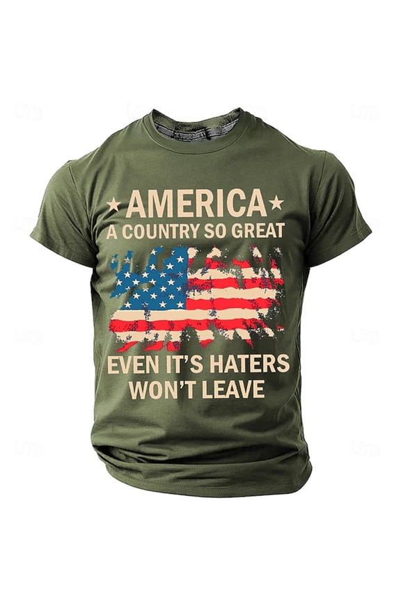 Men's United States Marine Corps 250 Years Chopper T-Shirt 250 Anniversary Usa Flag Print 4th of July Shirt