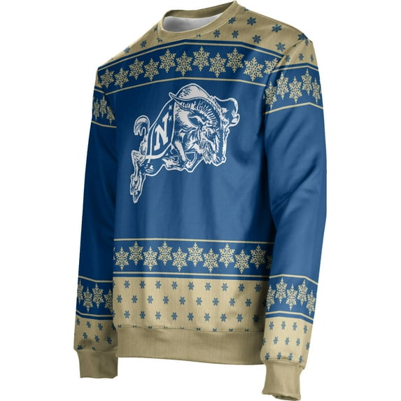 Men's United States Naval Academy Ugly Holiday Snowflake Sweater (Apparel)