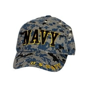 Mens United States US Navy Hat Men Baseball Cap Military Gifts, Navy Digital Blue