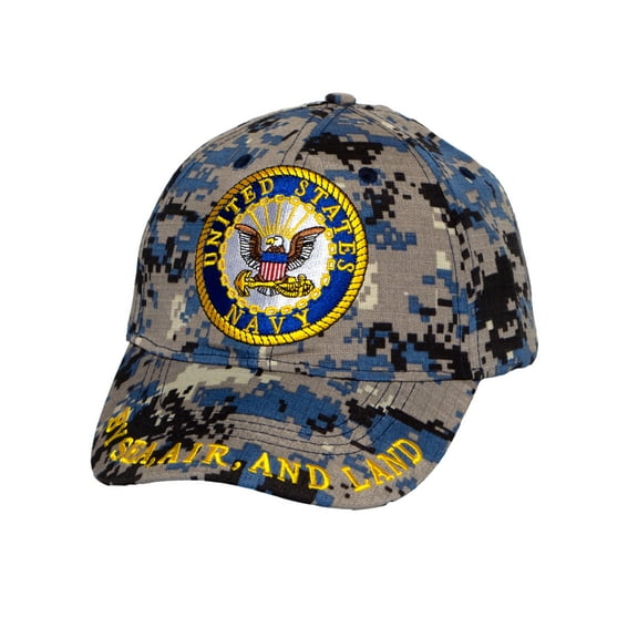 Men's United States US Navy Hat Men Baseball Cap Military Gifts, Sea, Air, and Land