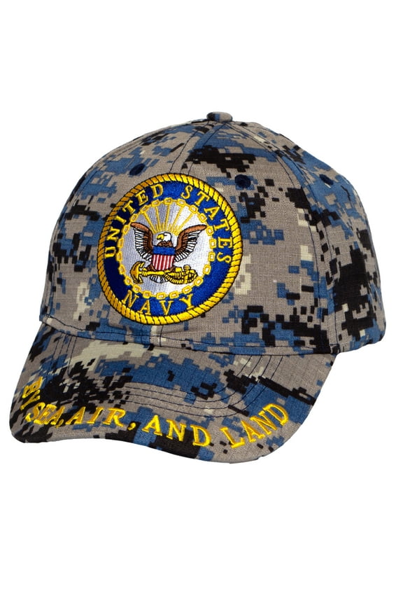 Men's United States US Navy Hat Men Baseball Cap Military Gifts, Sea, Air, and Land