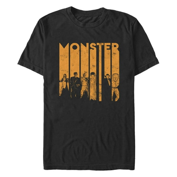 Men's Universal Monsters Distressed Characters Graphic T-Shirt
