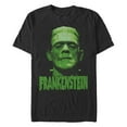 thumbnail image 1 of Men's Universal Monsters Frankenstein's Creature Logo  Graphic Tee Black Medium, 1 of 5