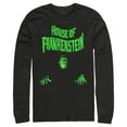 thumbnail image 1 of Men's Universal Monsters House of Frankenstein Creation  Long Sleeve Shirt Black Medium, 1 of 4