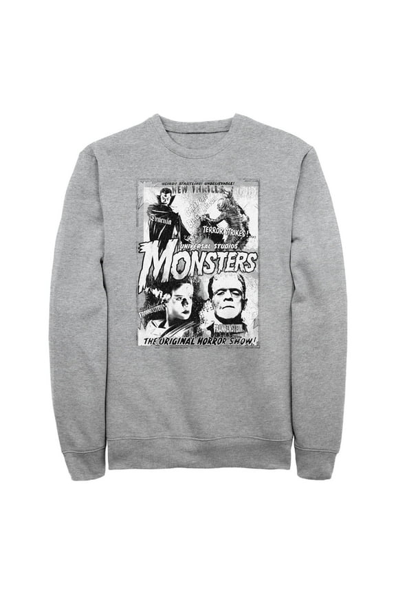 Men's Universal Monsters Original Monster Flicks  Sweatshirt