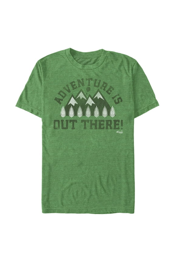 Men's Up Adventure Is Out There in the Mountains  Graphic Tee Kelly Heather Large