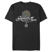 Mens Up Adventure is Out There Balloon Graphic Tee Black 4X Large