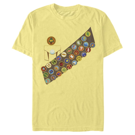 Men's Up Wilderness Explorer Sash Graphic Tee Banana 2X Large