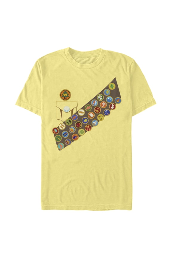 Men's Up Wilderness Explorer Sash Graphic Tee Banana Large