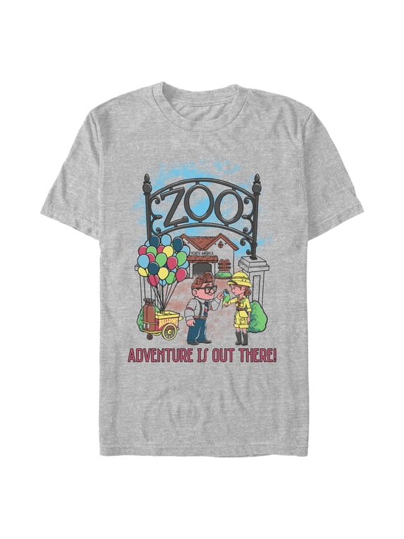 Men's Up Zoo Colorful Sketch Graphic T-Shirt