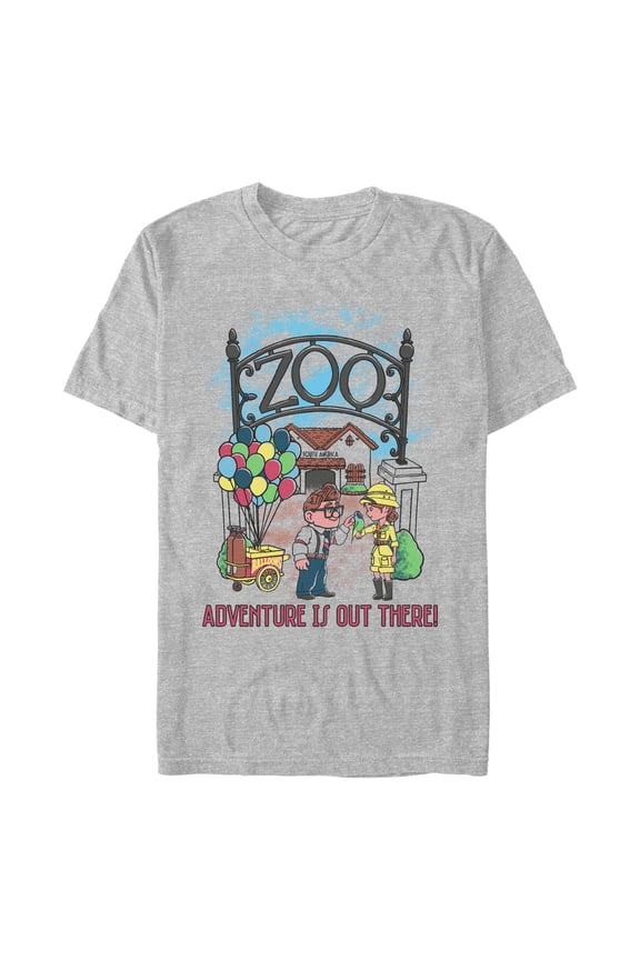 Men's Up Zoo Colorful Sketch  Graphic T-Shirt
