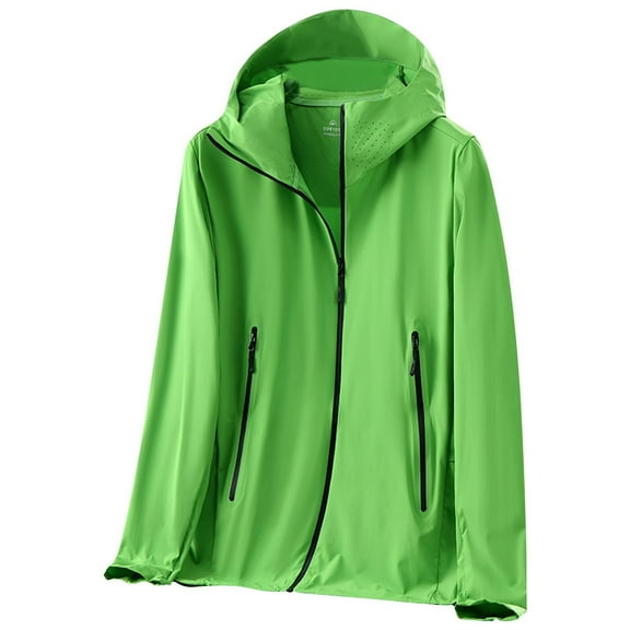 Men's Upf 50+ Protection Clothing Zip Up Mesh Breathable Lightweight Hoodie Shirts Hiking Jackets