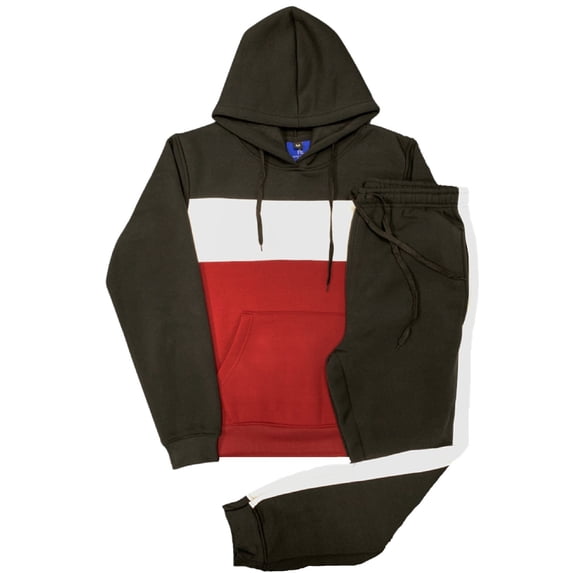 Men's Urban Edge Colorblock Hoodie & Jogger Co-Ord Set