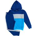 thumbnail image 1 of Men's Urban Edge Colorblock Pullover Hoodie & Straight Pant Co-Ord Set, 1 of 4