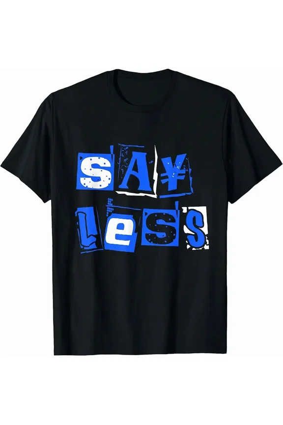 Men's Urban Streetwear Say Less Graphic T-Shirt