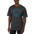 thumbnail image 1 of Men's Uscape Apparel Black Delaware State Hornets Garment Dyed T-Shirt, 1 of 1