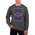 thumbnail image 1 of Men's Uscape Apparel Black Kansas State Wildcats Pigment Dyed Fleece Crewneck Sweatshirt, 1 of 1