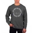 thumbnail image 1 of Men's Uscape Apparel Black TCU Horned Frogs Pigment Dyed Fleece Crew Neck Sweatshirt, 1 of 1